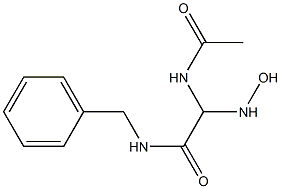 2-Acetylamino-2-hydroxyamino-N-benzylacetamide,,结构式