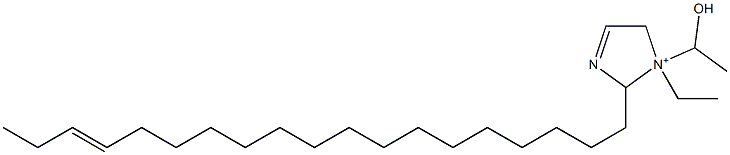 1-Ethyl-1-(1-hydroxyethyl)-2-(16-nonadecenyl)-3-imidazoline-1-ium Struktur
