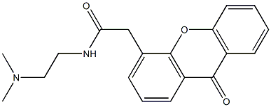 N-(2-Dimethylaminoethyl)-9-oxo-9H-xanthene-4-acetamide Structure