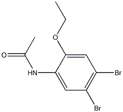 N-(2-Ethoxy-4,5-dibromophenyl)acetamide 结构式