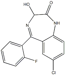 7-Chloro-3-hydroxy-5-(2-fluorophenyl)-1H-1,4-benzodiazepine-2(3H)-one