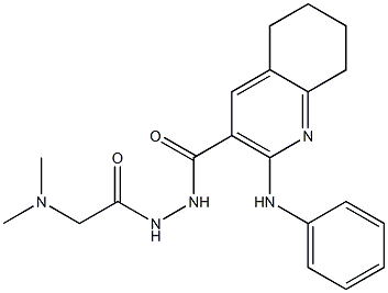  N'-[2-(Dimethylamino)acetyl]-2-[(phenyl)amino]-5,6,7,8-tetrahydroquinoline-3-carbohydrazide