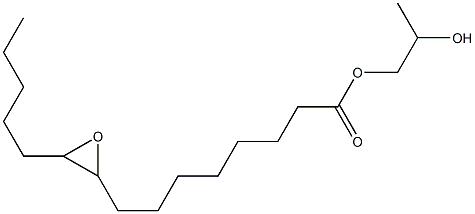 9,10-Epoxypentadecanoic acid 2-hydroxypropyl ester Structure