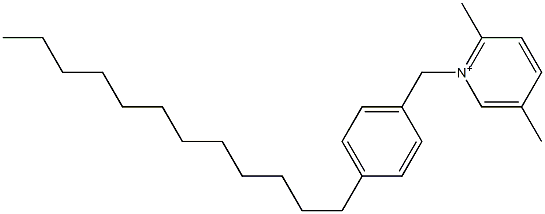 1-(4-ドデシルベンジル)-2,5-ジメチルピリジニウム 化学構造式