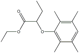 2-(2,3,5,6-Tetramethylphenoxy)butyric acid ethyl ester,,结构式