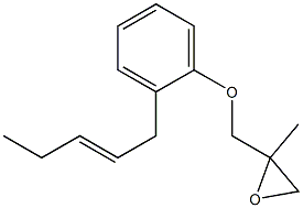 2-(2-Pentenyl)phenyl 2-methylglycidyl ether Structure