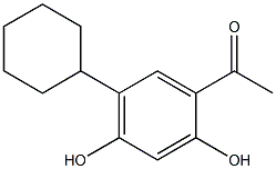 5'-Cyclohexyl-2',4'-dihydroxyacetophenone,,结构式