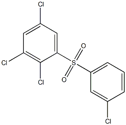 2,3,5-トリクロロフェニル3-クロロフェニルスルホン 化学構造式