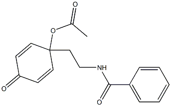 N-[2-(1-Acetoxy-4-oxo-2,5-cyclohexadienyl)ethyl]benzamide Structure