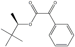 (-)-Phenyloxoacetic acid (R)-1,2,2-trimethylpropyl ester Struktur