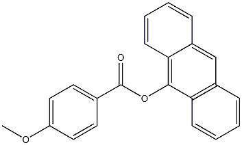 p-メトキシ安息香酸(アントラセン-9-イル) 化学構造式