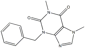 3-Benzyl-1,7-dimethylxanthine Struktur