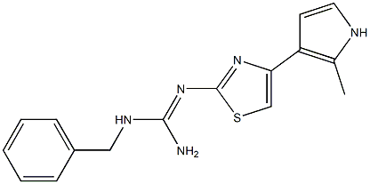 2-[[Amino(benzylamino)methylene]amino]-4-(2-methyl-1H-pyrrol-3-yl)thiazole