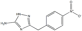 5-Amino-3-(p-nitrobenzyl)-1H-1,2,4-triazole 结构式