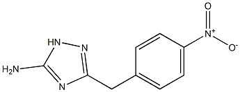 5-Amino-3-(p-nitrobenzyl)-1H-1,2,4-triazole,,结构式