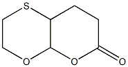 ヘキサヒドロ-6H-ピラノ[2,3-b]-1,4-オキサチイン-6-オン 化学構造式