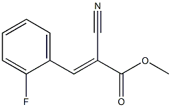 2-Cyano-3-(o-fluorophenyl)acrylic acid methyl ester Struktur