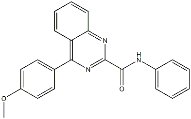 N-Phenyl-4-(4-methoxyphenyl)quinazoline-2-carboxamide Struktur