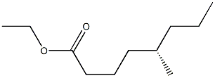 [S,(+)]-5-Methyloctanoic acid ethyl ester 结构式