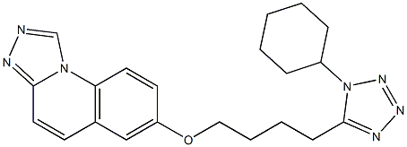 7-[4-(1-Cyclohexyl-1H-tetrazol-5-yl)butoxy][1,2,4]triazolo[4,3-a]quinoline|