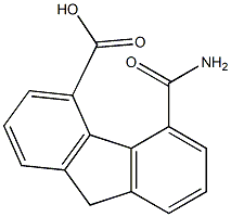 5-[(Amino)carbonyl]-9H-fluorene-4-carboxylic acid Structure