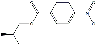 (-)-p-Nitrobenzoic acid (R)-2-methylbutyl ester Structure