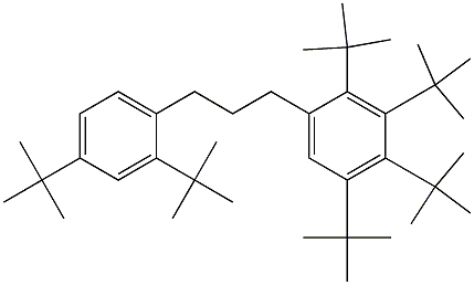 1-(2,3,4,5-Tetra-tert-butylphenyl)-3-(2,4-di-tert-butylphenyl)propane Structure
