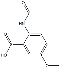 2-(Acetylamino)-5-methoxybenzenesulfinic acid Structure