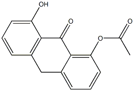 1-Acetoxy-8-hydroxyanthrone Structure