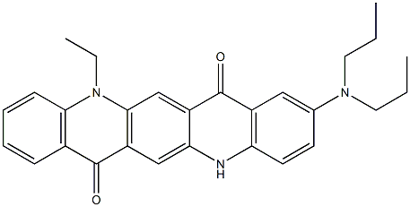 2-(Dipropylamino)-12-ethyl-5,12-dihydroquino[2,3-b]acridine-7,14-dione