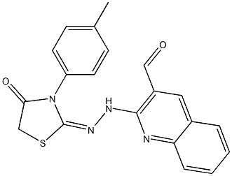 2-[2-[3-Formylquinoline-2-yl]hydrazono]-3-(4-methylphenyl)thiazolidine-4-one