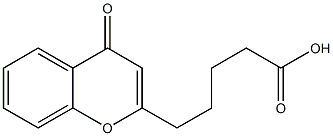 5-(4-Oxo-4H-1-benzopyran-2-yl)valeric acid 结构式