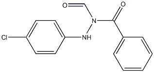 N1-Benzoyl-N2-(4-chlorophenyl)formhydrazide Struktur