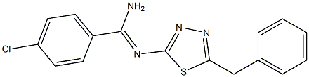 N2-(5-Benzyl-1,3,4-thiadiazol-2-yl)-4-chlorobenzamidine Struktur
