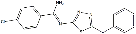 N2-(5-Benzyl-1,3,4-thiadiazol-2-yl)-4-chlorobenzamidine Structure