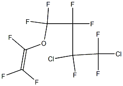 (3,4-ジクロロ-1,1,2,2,3,4,4-ヘプタフルオロブトキシ)トリフルオロエテン 化学構造式