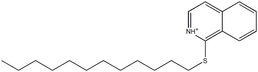 1-ドデシルチオイソキノリニウム 化学構造式