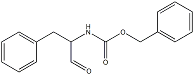 N-(1-ホルミル-2-フェニルエチル)カルバミド酸ベンジル 化学構造式