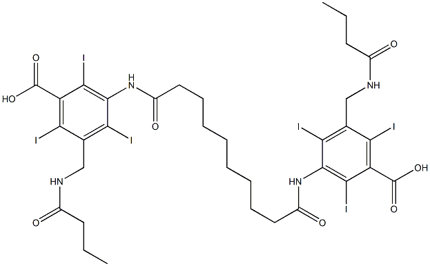 3,3'-(Sebacoyldiimino)bis[5-(butyrylaminomethyl)-2,4,6-triiodobenzoic acid]