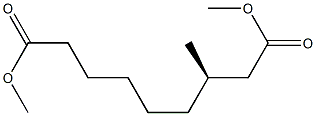 [R,(+)]-3-Methylnonanedioic acid dimethyl ester,,结构式
