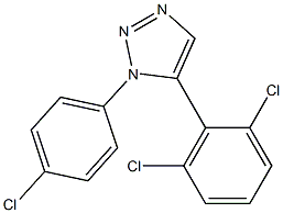 1-(4-Chlorophenyl)-5-(2,6-dichlorophenyl)-1H-1,2,3-triazole Structure