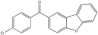 2-(4-Chlorobenzoyl)dibenzofuran 结构式