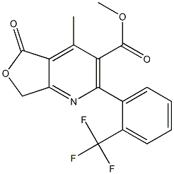 2-[2-(Trifluoromethyl)phenyl]-4-methyl-5,7-dihydro-5-oxofuro[3,4-b]pyridine-3-carboxylic acid methyl ester|