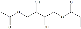 Bisacrylic acid 2,3-dihydroxybutane-1,4-diyl ester Structure