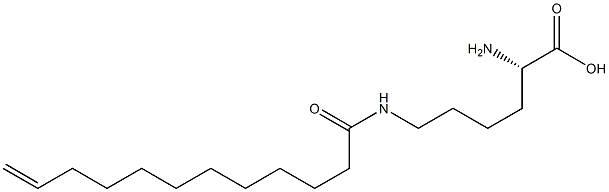 N6-(11-Dodecenoyl)lysine Struktur