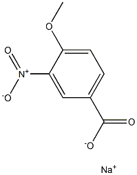 4-Methoxy-3-nitrobenzoic acid sodium salt Structure