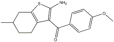 2-Amino-3-(4-methoxybenzoyl)-6-methyl-4,5,6,7-tetrahydrobenzo[b]thiophene