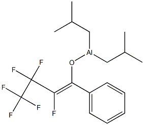 Diisobutyl[(E)-1-phenyl-2,3,3,4,4,4-hexafluoro-1-butenyloxy]aluminum