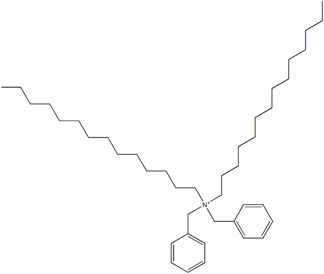 Ditetradecyldibenzylaminium Structure