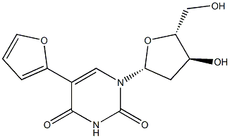 5-(2-Furanyl)-2'-deoxyuridine Structure